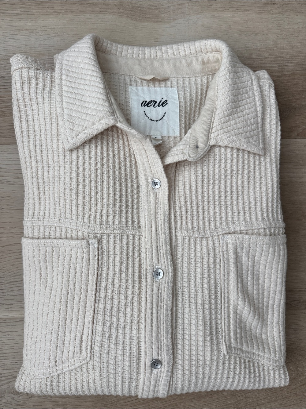 Aerie - Lumber Jane Waffle Knit Shirt